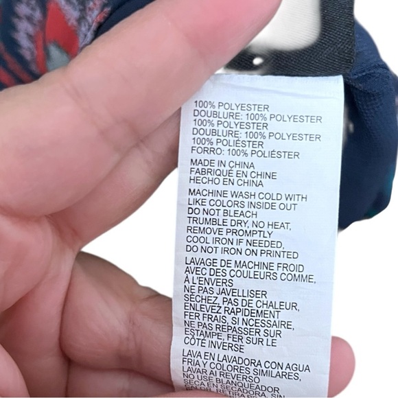 Derek Lam Collective Blue Floral Ruffle Blouse Womens Size 38/US 8 Medium - Picture 11 of 11